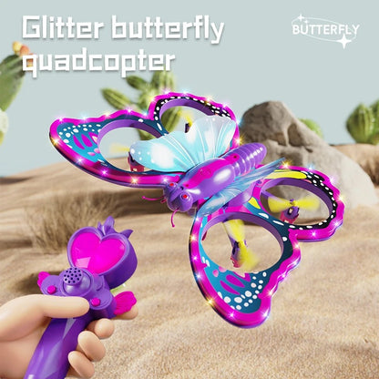 V40 Glitter Butterfly RC Aircraft Mini Drone – 2.4GHz Gravity Sensing Toy 2.4GHz Drone Beginner Drone Toy Beginner RC Drone Children's Drone Toy Children's Flying Toy Easy Operation RC Toy Glitter Drone Glitter Drone for Kids Gravity Sensing Toy Gravity-Sensing Drone Kids Drone Gift Kids Gift Drone Mini Drone Mini Drone for Kids Mini RC Aircraft One-Touch Takeoff RC Aircraft RC Quadcopter Remote Control Aircraft Remote Control Quadcopter Toy Quadcopter V40 Butterfly Drone