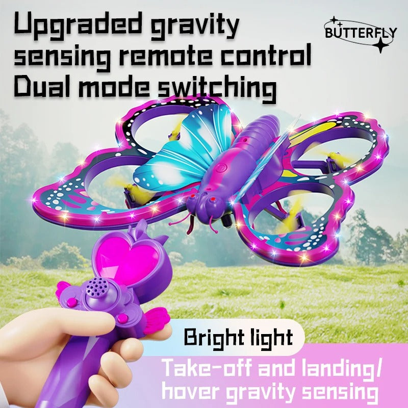 V40 Glitter Butterfly RC Aircraft Mini Drone – 2.4GHz Gravity Sensing Toy 2.4GHz Drone Beginner Drone Toy Beginner RC Drone Children's Drone Toy Children's Flying Toy Easy Operation RC Toy Glitter Drone Glitter Drone for Kids Gravity Sensing Toy Gravity-Sensing Drone Kids Drone Gift Kids Gift Drone Mini Drone Mini Drone for Kids Mini RC Aircraft One-Touch Takeoff RC Aircraft RC Quadcopter Remote Control Aircraft Remote Control Quadcopter Toy Quadcopter V40 Butterfly Drone