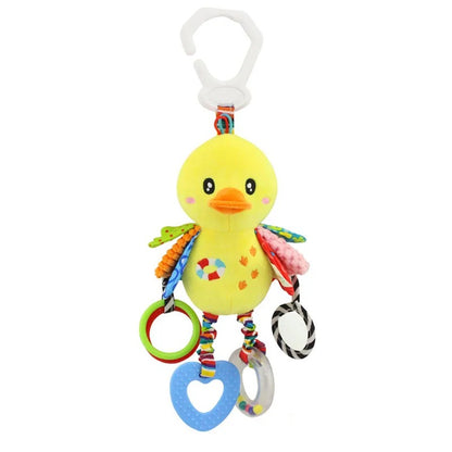 Soft Animal Handbell Rattles - Plush Baby Toys with Teether C animal baby toy baby development toy baby handle toy baby plush toy baby rattle baby shower gift butterfly rattle colorful plush duck plush toy hot selling baby toy infant development toy newborn gift plush handbell toy rabbit baby toy sensory toy soft baby toy teether toy toddler toy