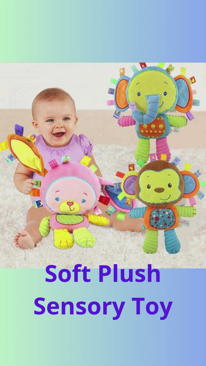 Soft Plush Sensory Toy for Baby - Rattles and Newborn Gift